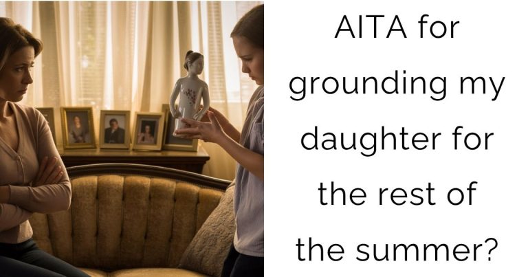 AITA for grounding my daughter for the rest of the summer?