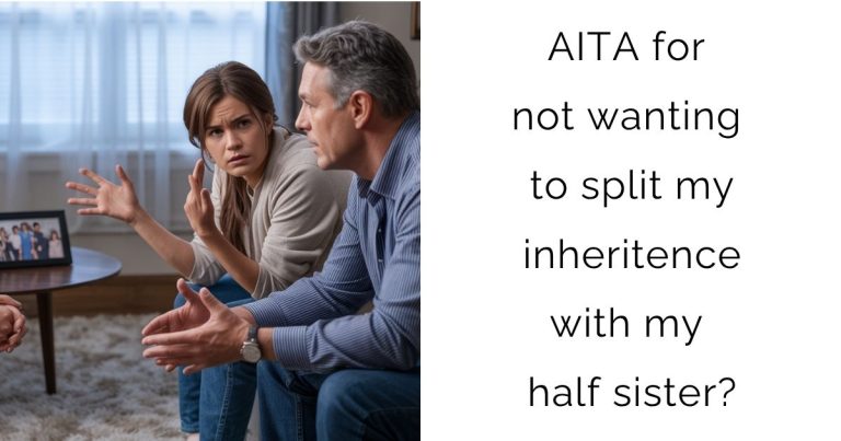 AITA for not wanting to split my inheritence with my half sister?