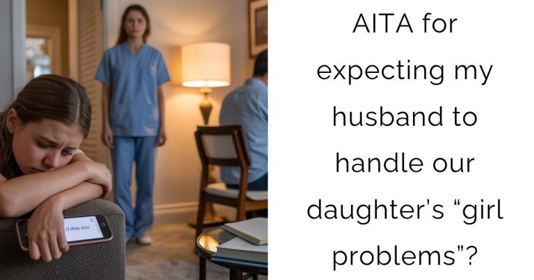 AITA for expecting my husband to handle our daughter’s “girl problems”?