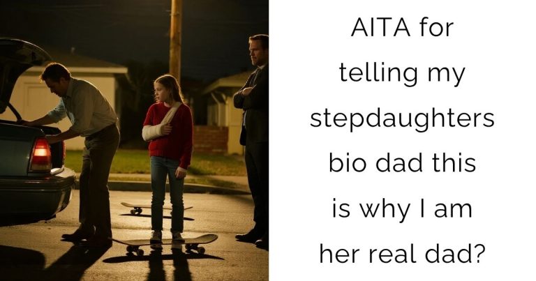 AITA for telling my stepdaughters bio dad this is why I am her real dad?