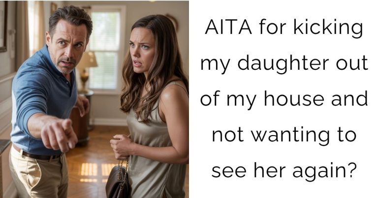 AITA for kicking my daughter out of my house and not wanting to see her again?