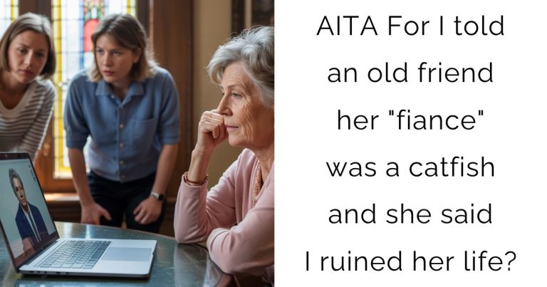AITA For I told an old friend her “fiance” was a catfish and she said I ruined her life?