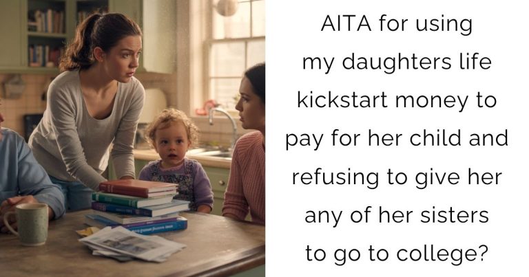 AITA for using my daughters life kickstart money to pay for her child and refusing to give her any of her sisters to go to college?