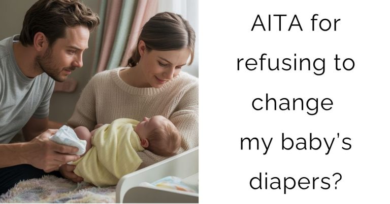 AITA for refusing to change my baby’s diapers?