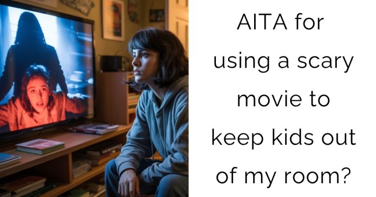 AITA for using a scary movie to keep kids out of my room?