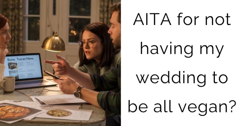 AITA for not having my wedding to be all vegan?