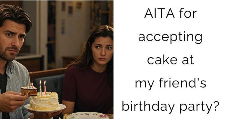 AITA for accepting cake at my friend’s birthday party?