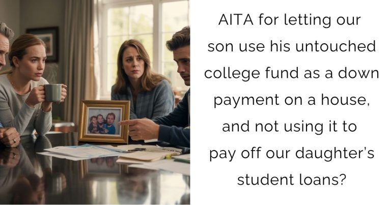 AITA for letting our son use his untouched college fund as a down payment on a house, and not using it to pay off our daughter’s student loans?