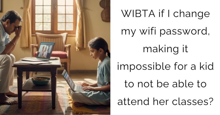 WIBTA if I change my wifi password, making it impossible for a kid to not be able to attend her classes?