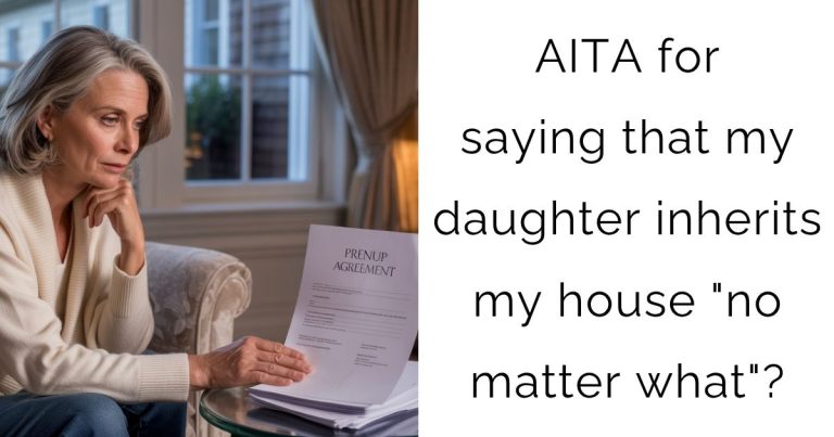 AITA for saying that my daughter inherits my house “no matter what”?