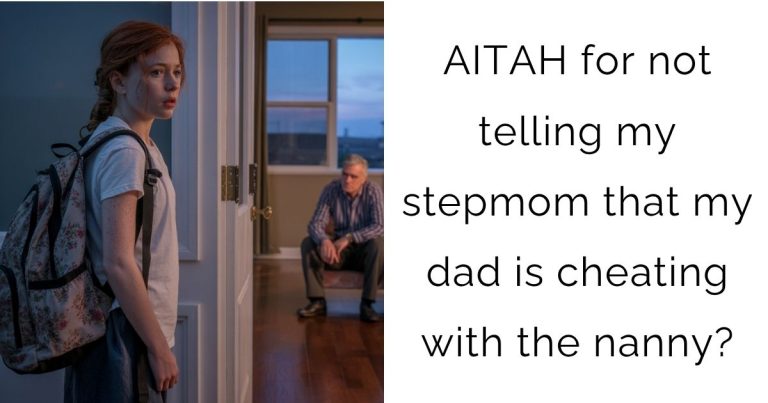 AITAH for not telling my stepmom that my dad is cheating with the nanny?