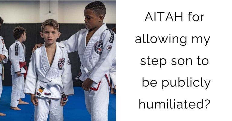 AITAH for allowing my step son to be publicly humiliated?