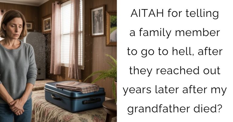 AITAH for telling a family member to go to hell, after they reached out years later after my grandfather died?