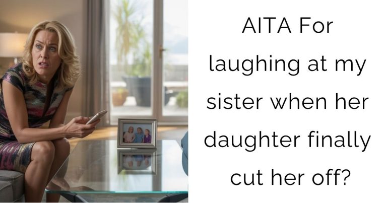 AITA For laughing at my sister when her daughter finally cut her off?