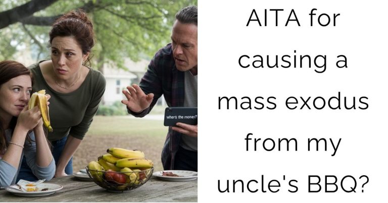 AITA for causing a mass exodus from my uncle’s BBQ?