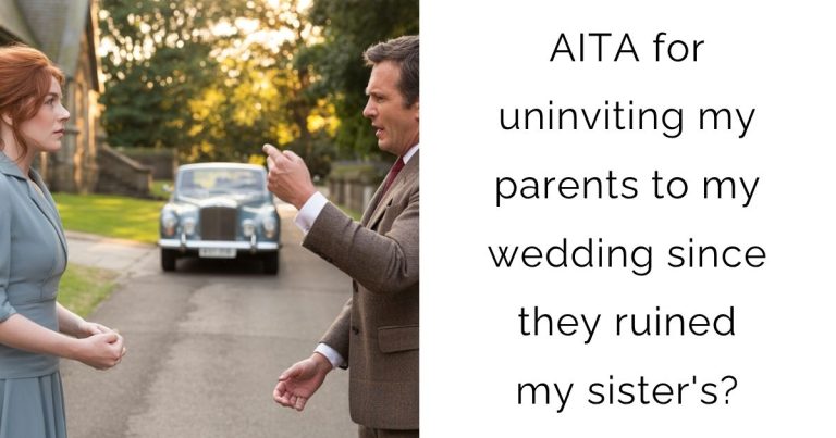 AITA for uninviting my parents to my wedding since they ruined my sister’s?