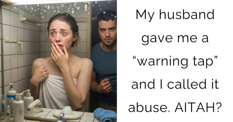 My husband gave me a “warning tap” and I called it abuse. AITAH?