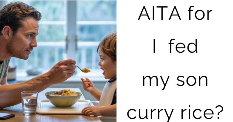AITA for I fed my son curry rice?