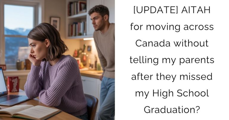 [UPDATE] AITAH for moving across Canada without telling my parents after they missed my High School Graduation?