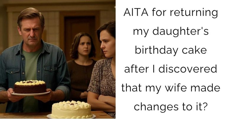 AITA for returning my daughter’s birthday cake after I discovered that my wife made changes to it?