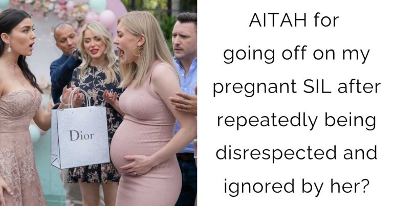 AITAH for going off on my pregnant SIL after repeatedly being disrespected and ignored by her?