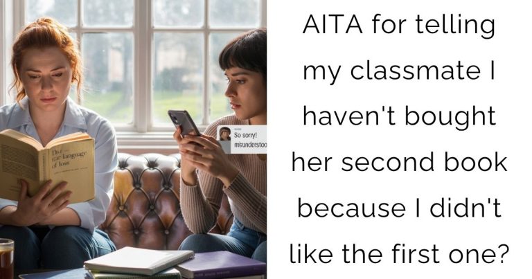AITA for telling my classmate I haven’t bought her second book because I didn’t like the first one?