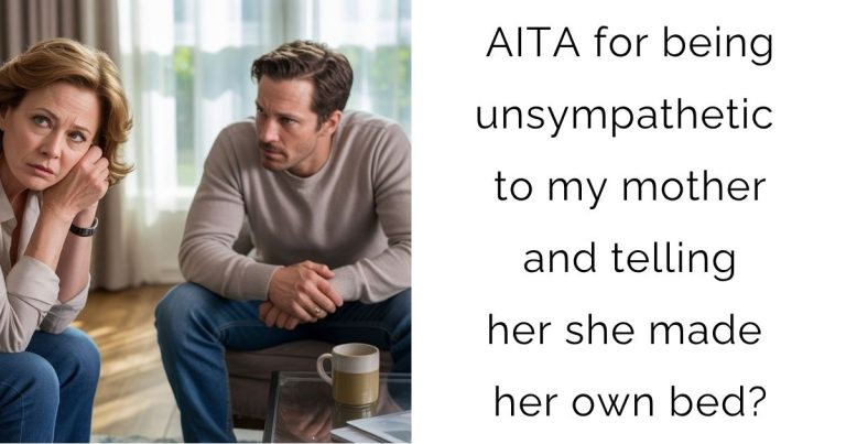 AITA for being unsympathetic to my mother and telling her she made her own bed?