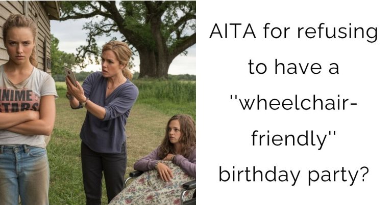 AITA for refusing to have a ”wheelchair-friendly” birthday party?