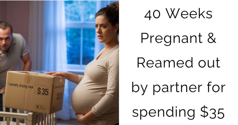 40 Weeks Pregnant & Reamed out by partner for spending $35