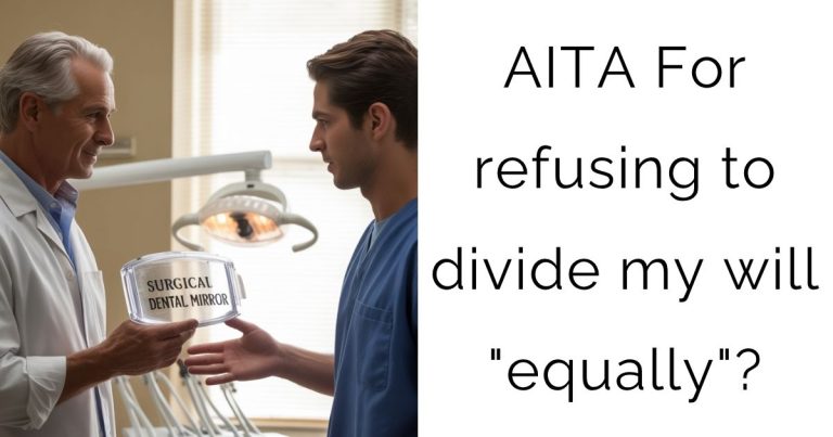 AITA For refusing to divide my will “equally”?