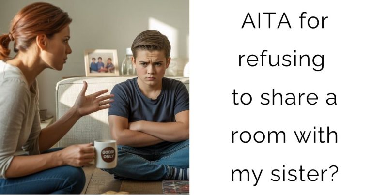 AITA for refusing to share a room with my sister?