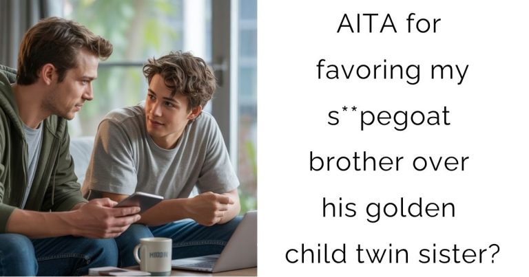 AITA for favoring my s**pegoat brother over his golden child twin sister?