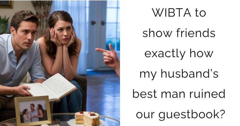 WIBTA to show friends exactly how my husband’s best man ruined our guestbook?