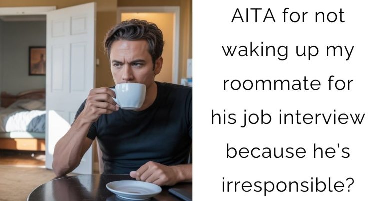 AITA for not waking up my roommate for his job interview because he’s irresponsible?