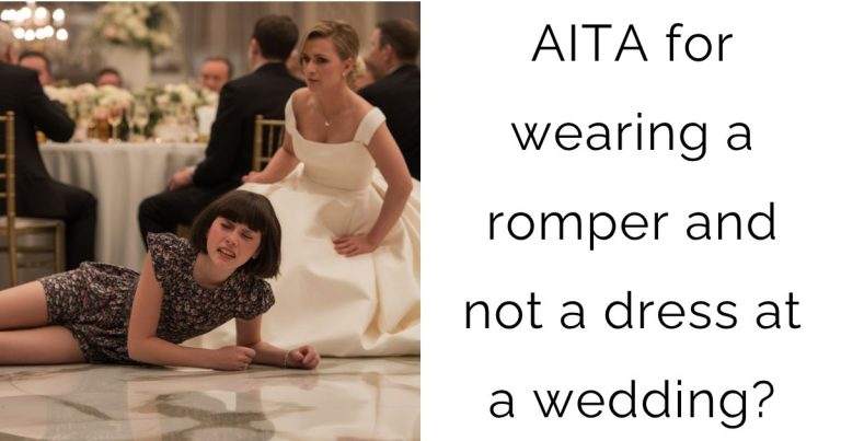 AITA for wearing a romper and not a dress at a wedding?