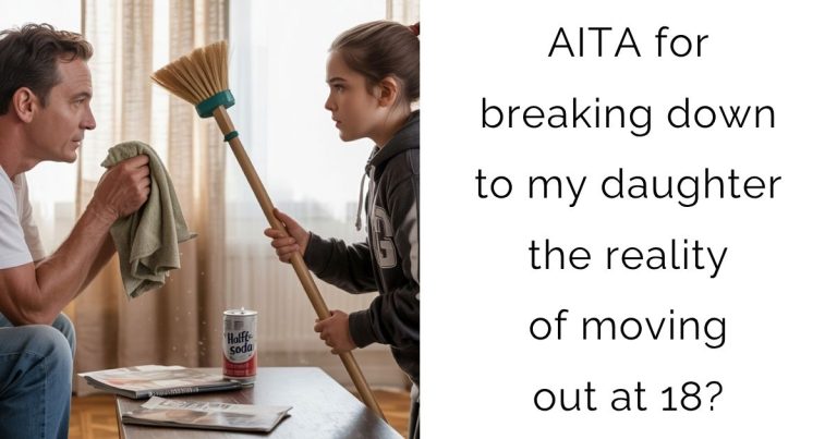 AITA for breaking down to my daughter the reality of moving out at 18?