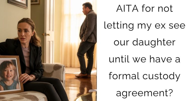AITA for not letting my ex see our daughter until we have a formal custody agreement?