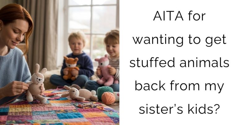 AITA for wanting to get stuffed animals back from my sister’s kids?