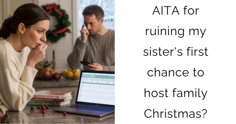 AITA for ruining my sister’s first chance to host family Christmas?