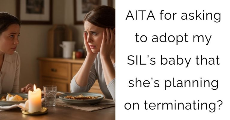 AITA for asking to adopt my SIL’s baby that she’s planning on terminating?