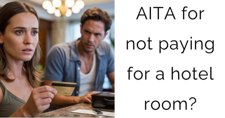 AITA for not paying for a hotel room?