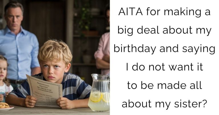 AITA for making a big deal about my birthday and saying I do not want it to be made all about my sister?