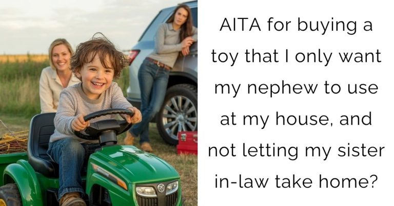 AITA for buying a toy that I only want my nephew to use at my house, and not letting my sister in-law take home?