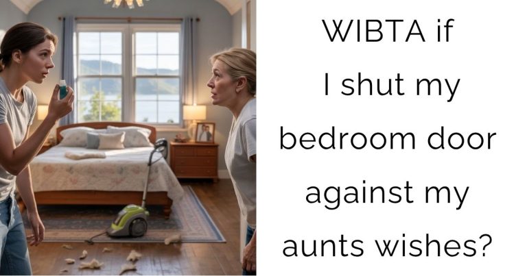 WIBTA if I shut my bedroom door against my aunts wishes?