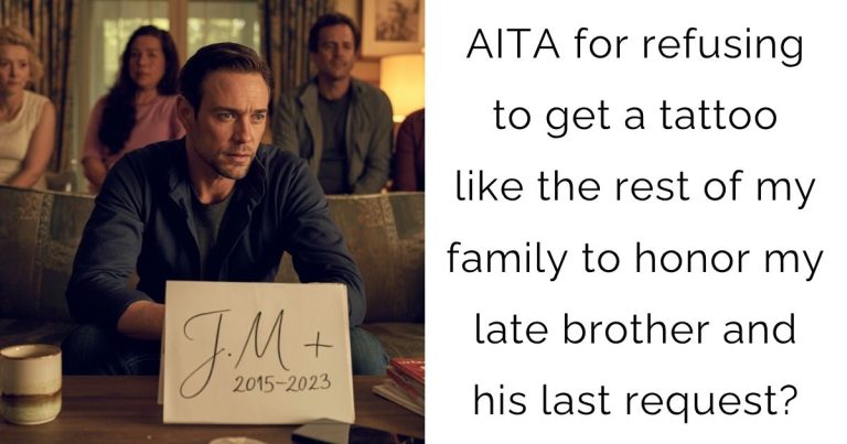 AITA for refusing to get a tattoo like the rest of my family to honor my late brother and his last request?