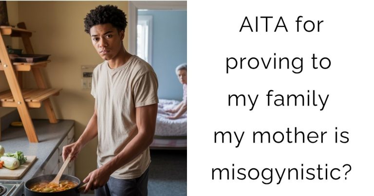 AITA for proving to my family my mother is misogynistic?