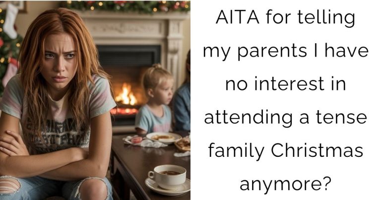 AITA for telling my parents I have no interest in attending a tense family Christmas anymore?
