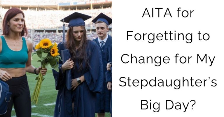 AITA for Forgetting to Change for My Stepdaughter’s Big Day?