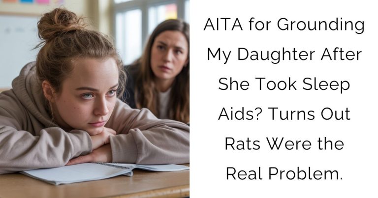 AITA for Grounding My Daughter After She Took Sleep Aids? Turns Out Rats Were the Real Problem.