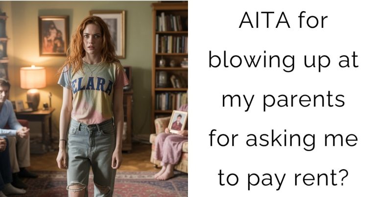 AITA for blowing up at my parents for asking me to pay rent?